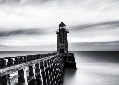 A lighthouse at the port photo