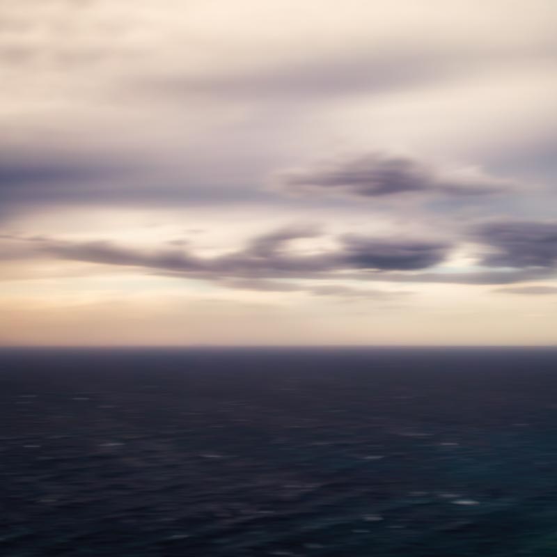 Tyrrhenian Sea in Tuscany before the sunset